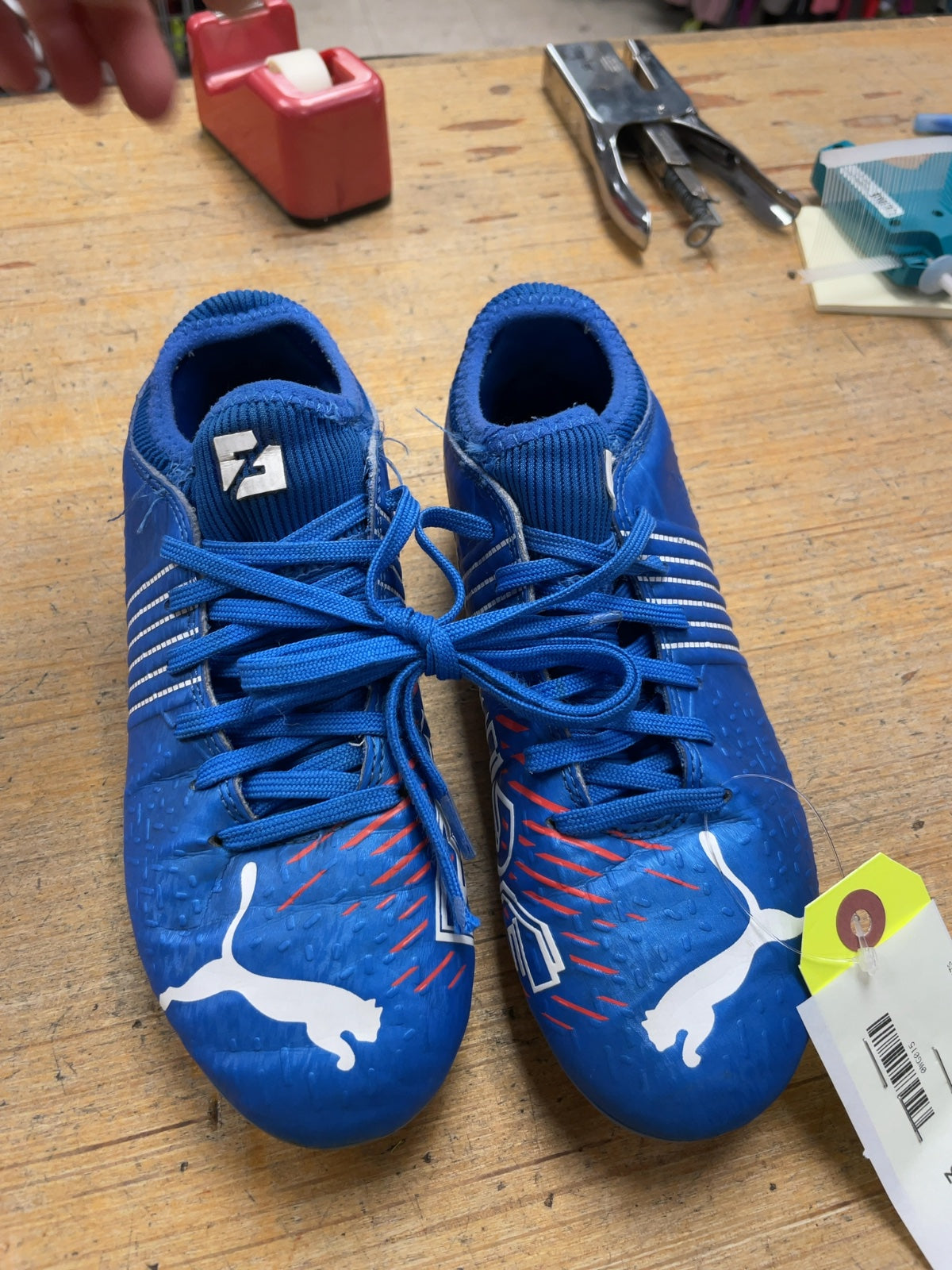 Puma Future Size 3 Blue Soccer Cleats