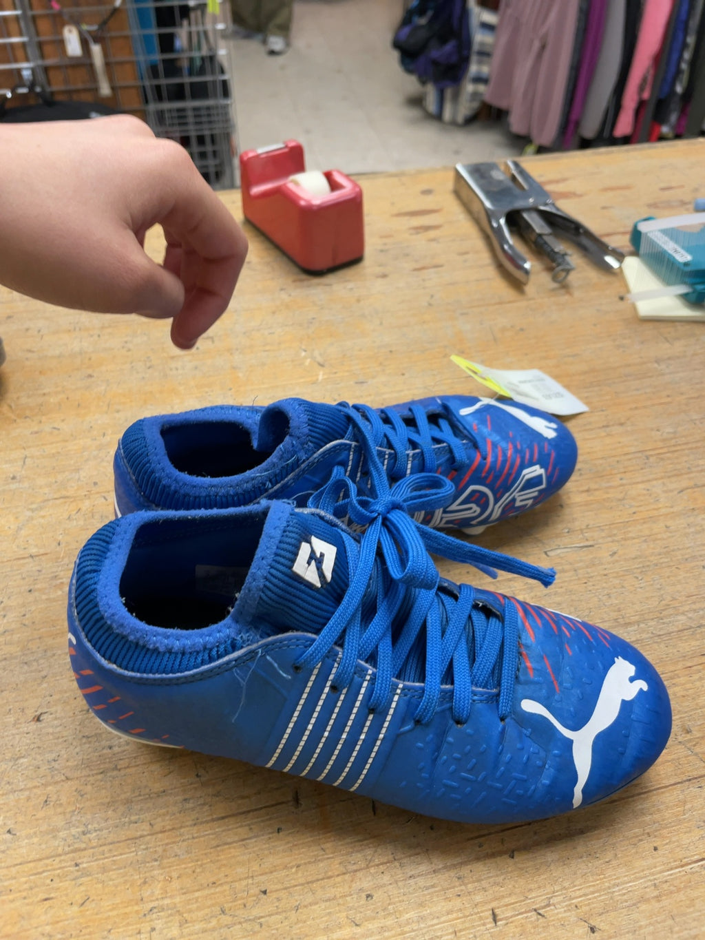 Puma Future Size 3 Blue Soccer Cleats