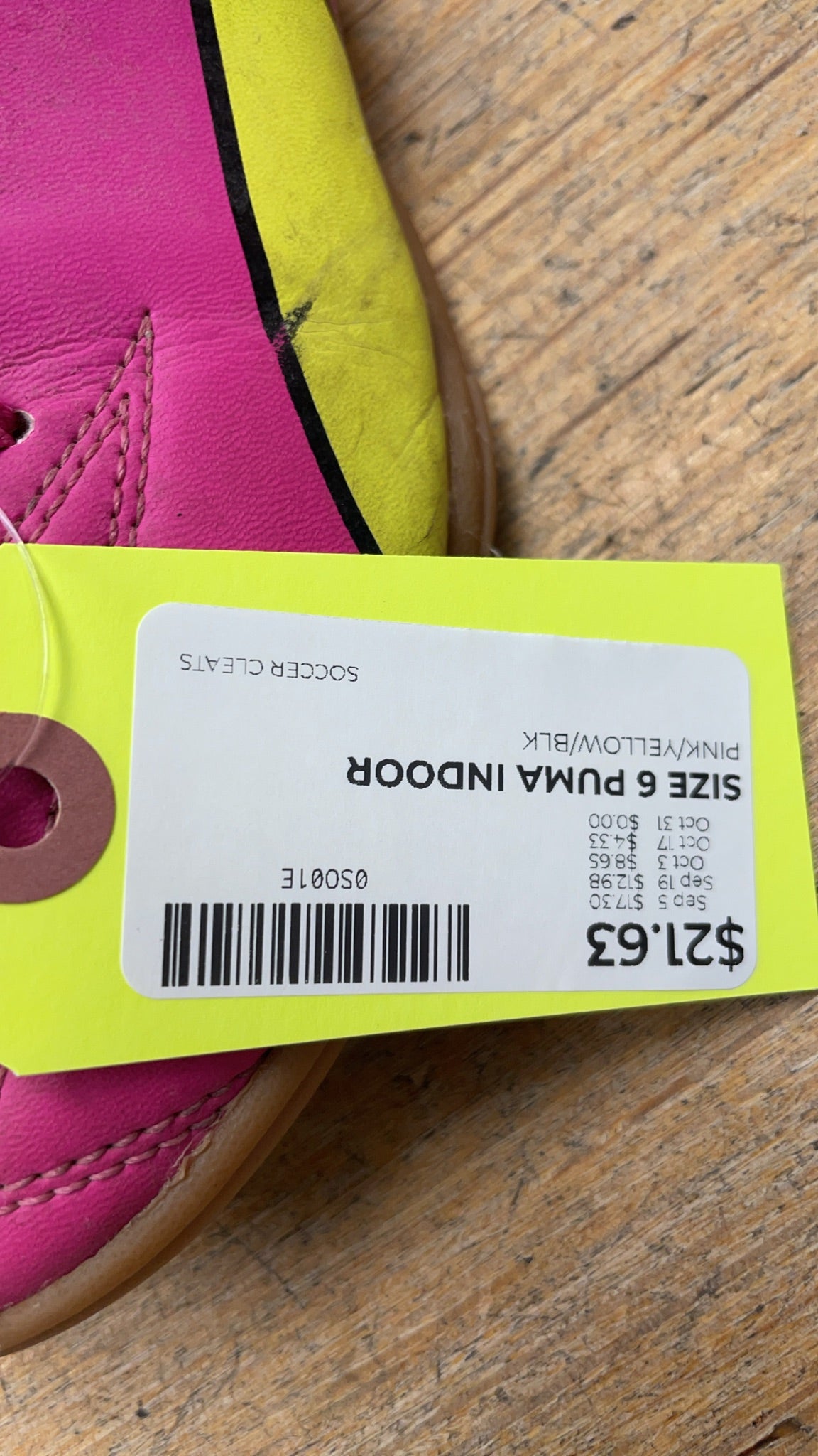 Puma Indoor Soccer Shoes Size 6