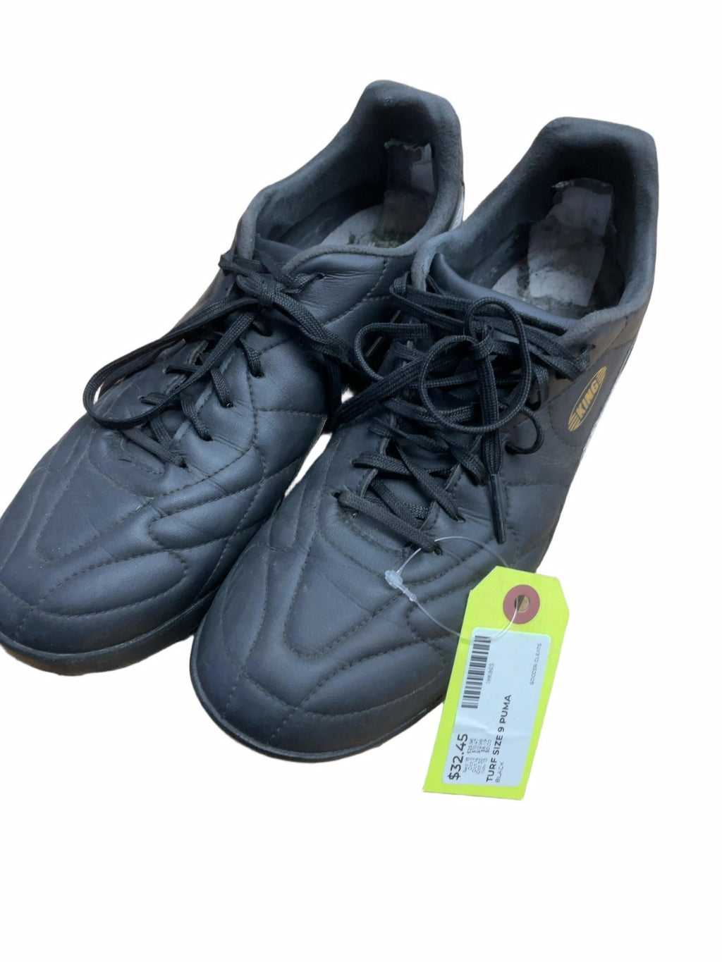 Puma King Top TF Size 10.5 US Black Turf Soccer Cleats