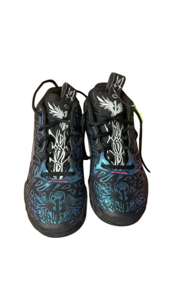 Puma MB.01 Court Shoes - Blue/Black/Silver - Size 3