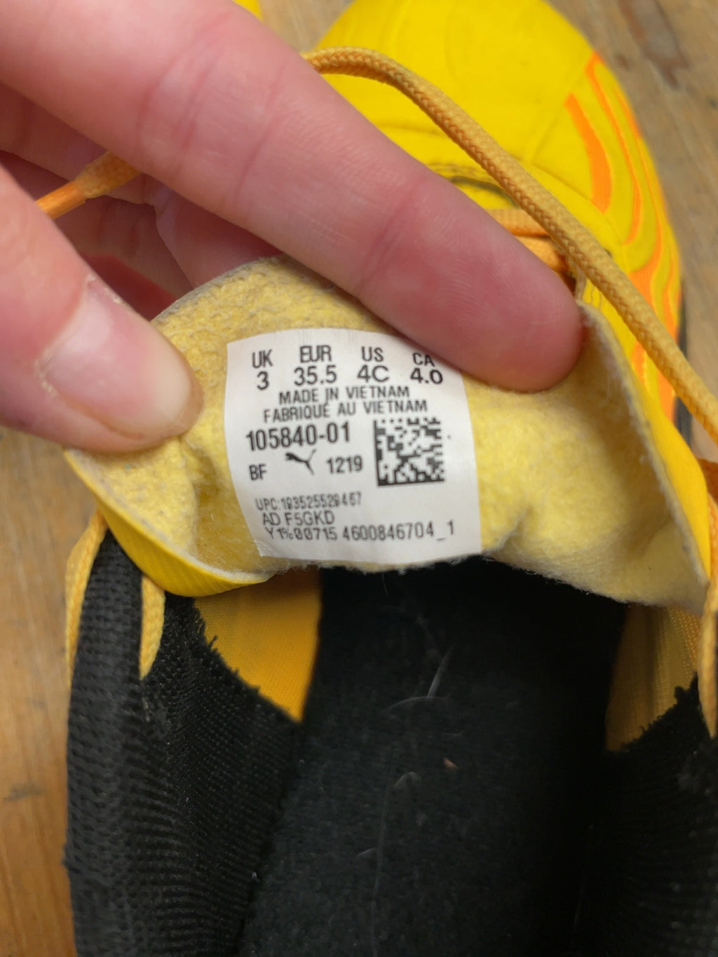 Puma One Size 4 Soccer Cleats