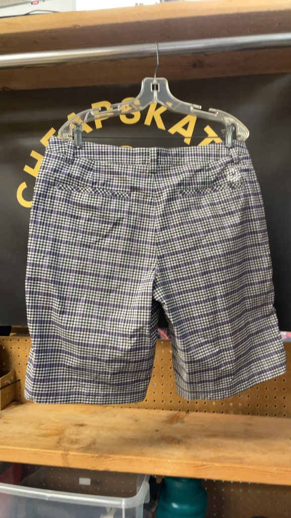 Puma Purple Plaid Golf Shorts