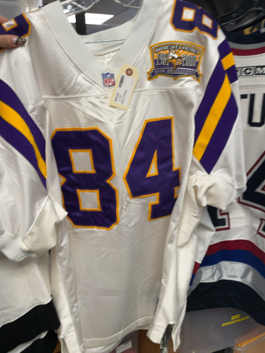 Puma Randy Moss Minnesota Vikings Size XL 40th Anniversary Jersey