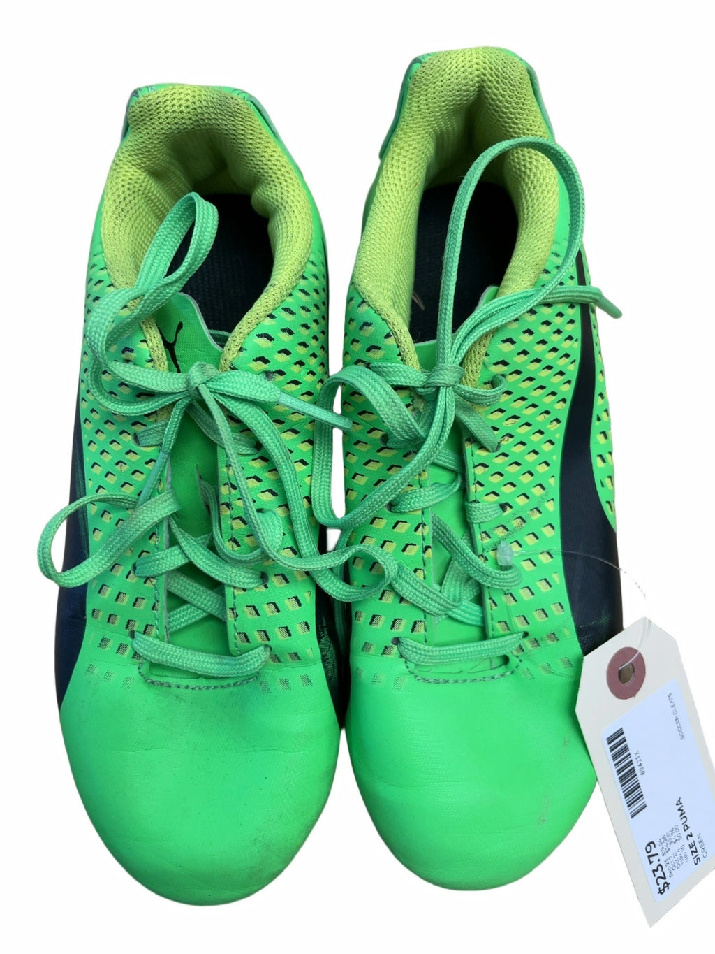 Puma Soccer Cleats Size 2C Green