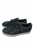 Puma Suede Ladies 10 Black Glitter Sneakers