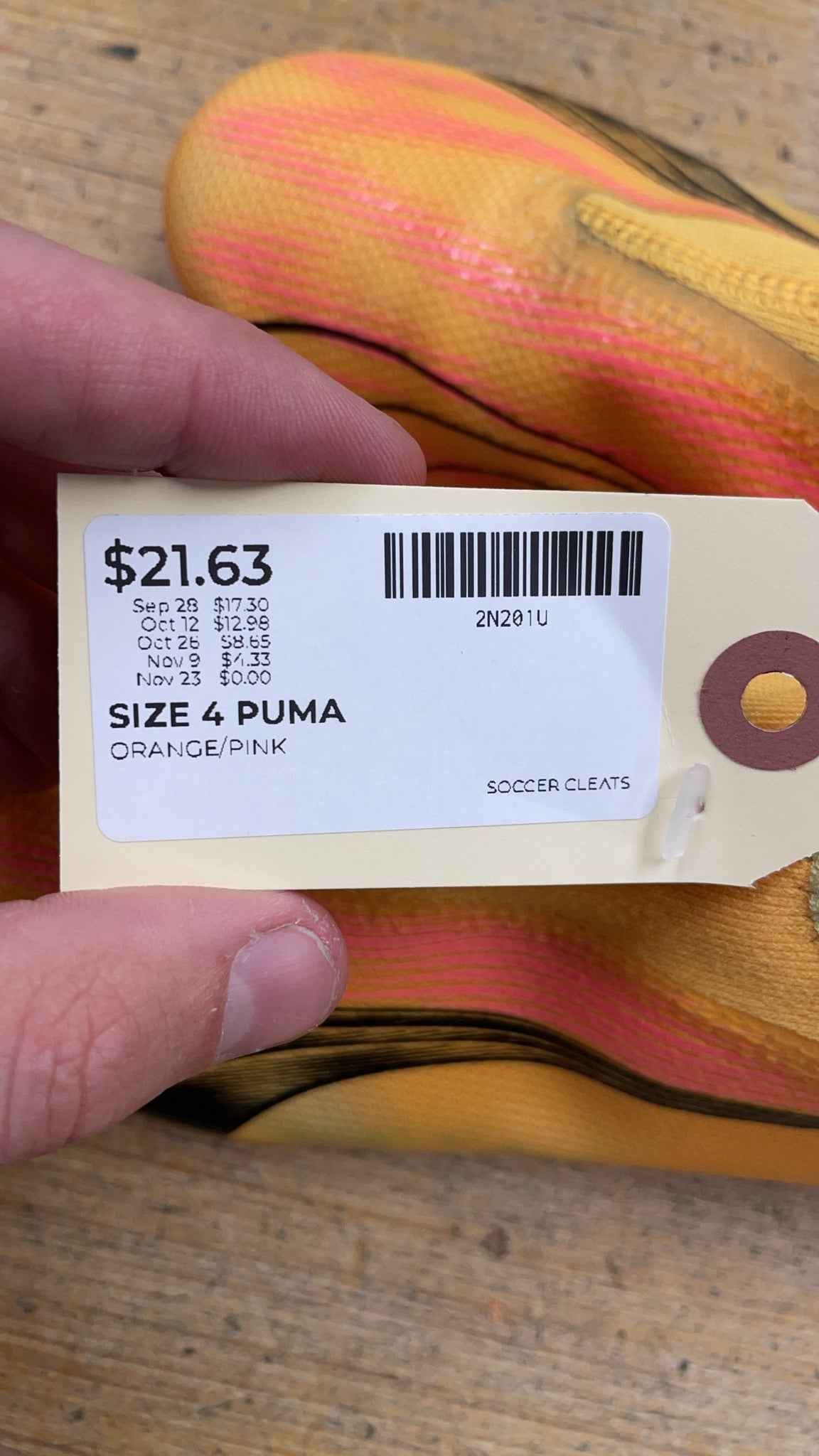 Puma Ultra Play Size 4 US Soccer Cleats