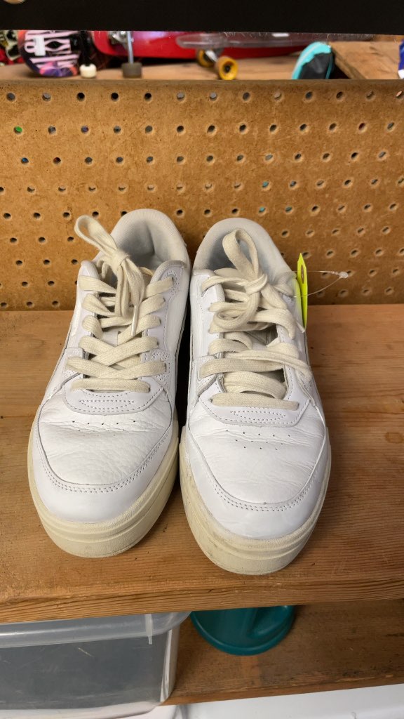Puma White Sneakers - Size 8