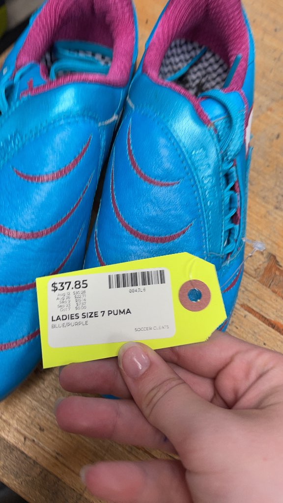 Puma Women's Soccer Cleats - Blue/Purple - Size 7