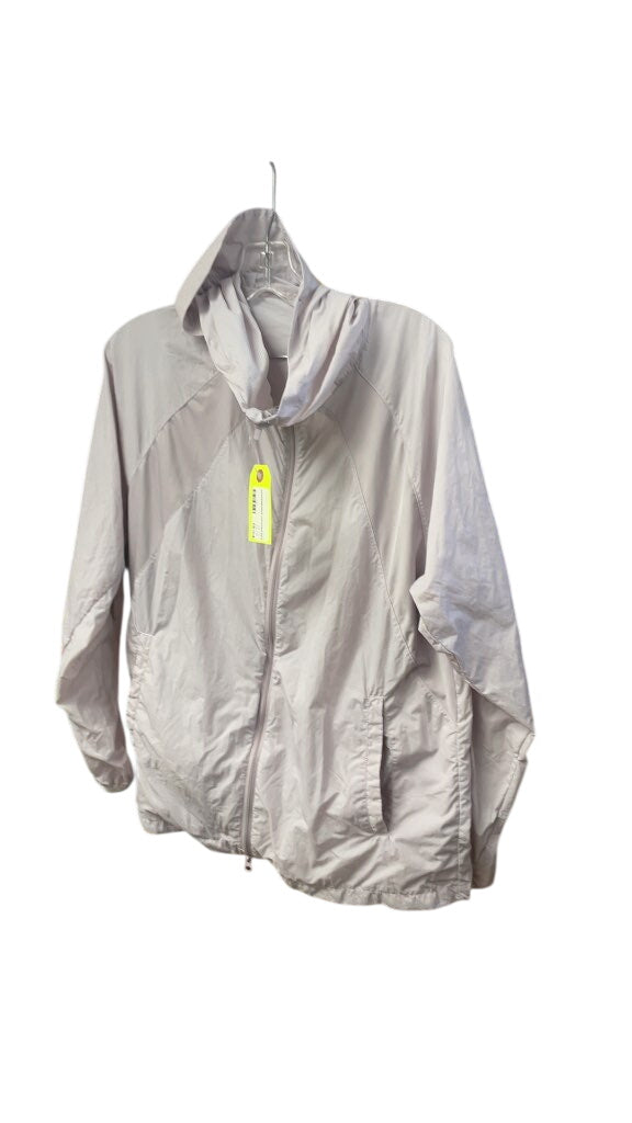 Purple Hooded Windbreaker Jacket