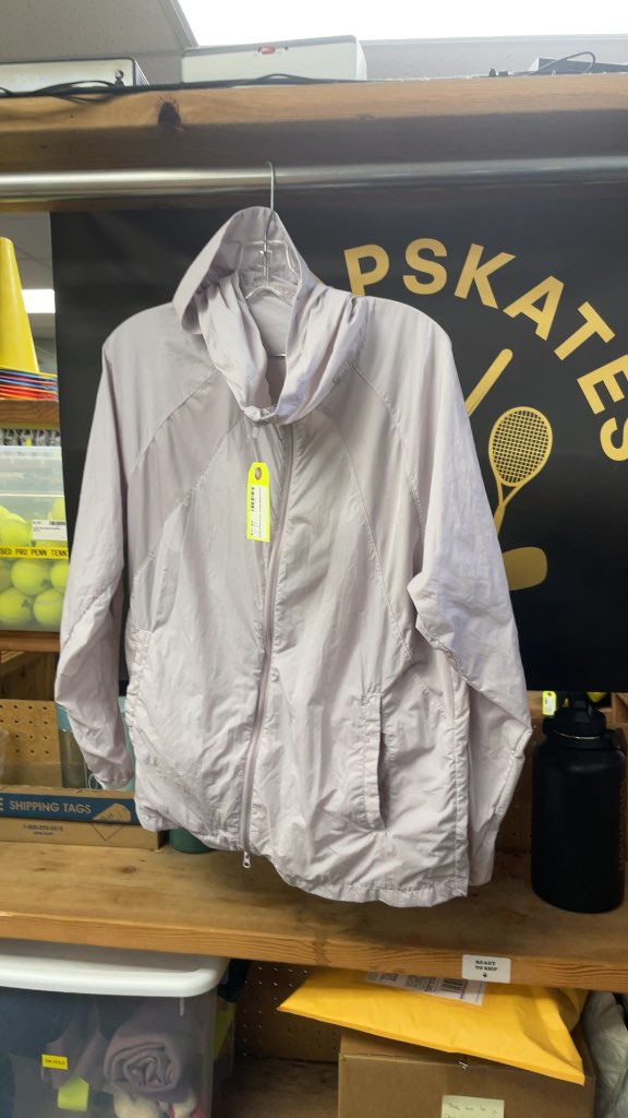 Purple Hooded Windbreaker Jacket