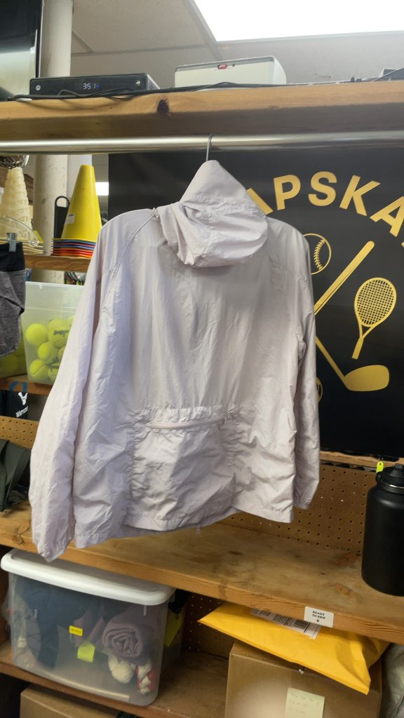 Purple Hooded Windbreaker Jacket
