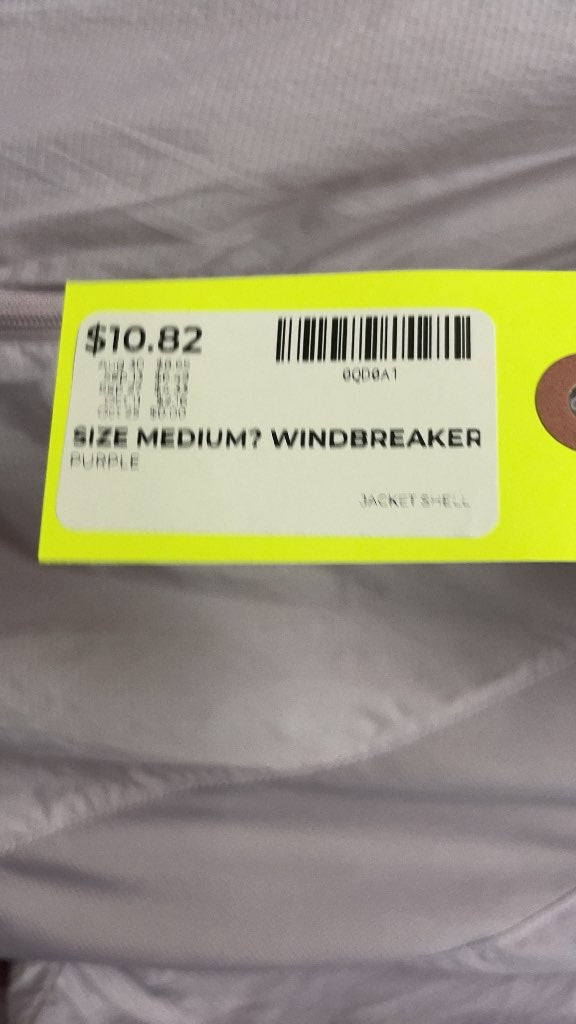 Purple Hooded Windbreaker Jacket