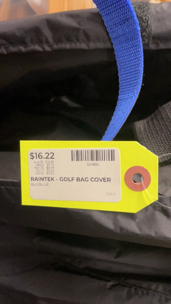 RainTek Golf Bag Cover