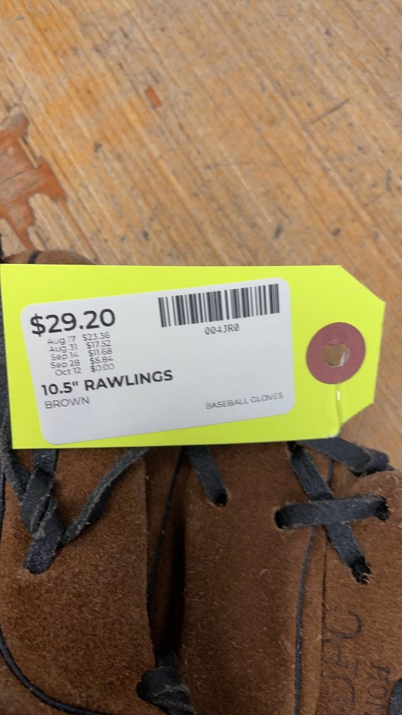 Rawlings 10.5" Baseball Glove - Brown
