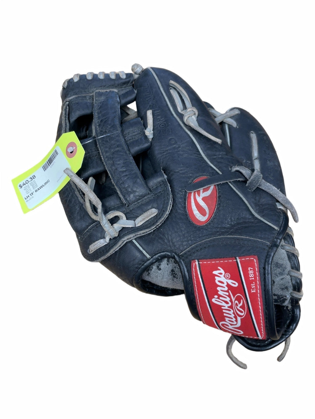 Rawlings 13" Left-Handed Baseball Glove - Black