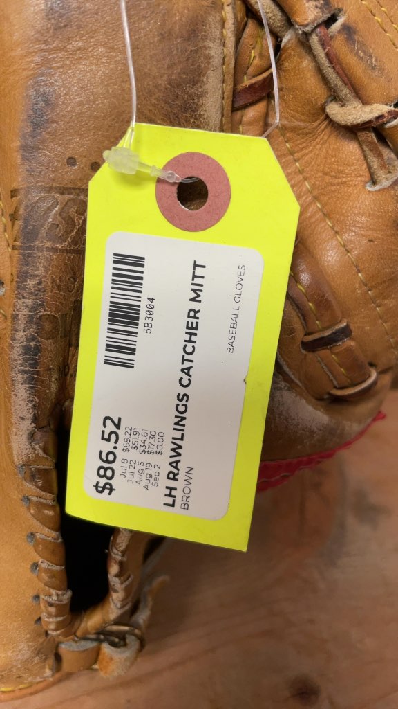 Rawlings Johnny Bench Pro Design Left-Hand Throw Catcher's Mitt