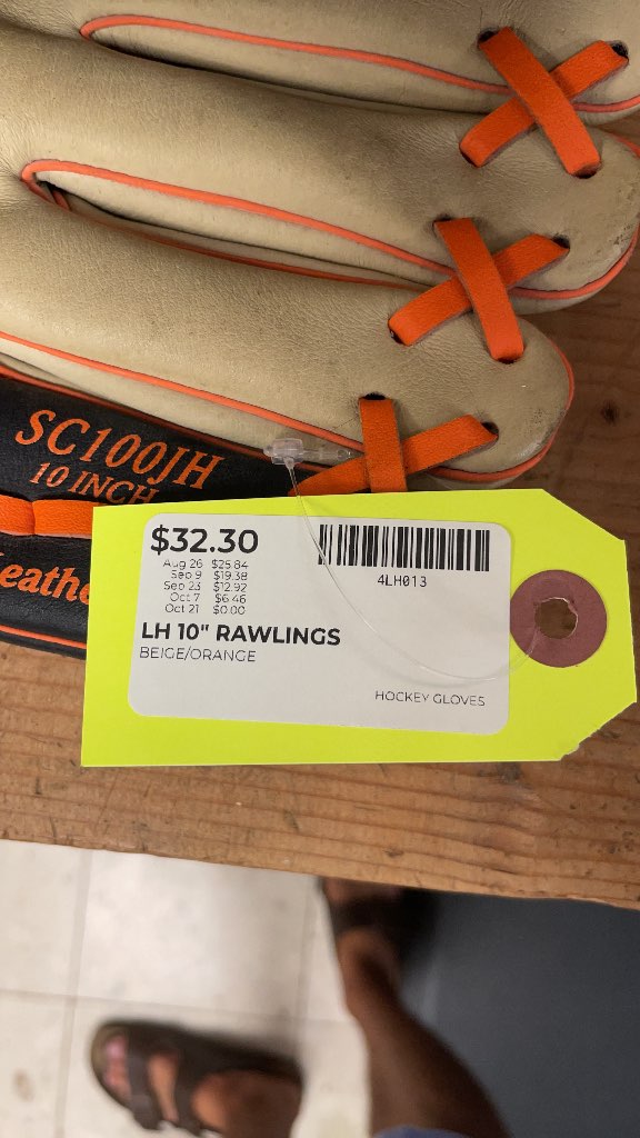 Rawlings Sure Catch SC100JH 10" Baseball Glove - LH Throw