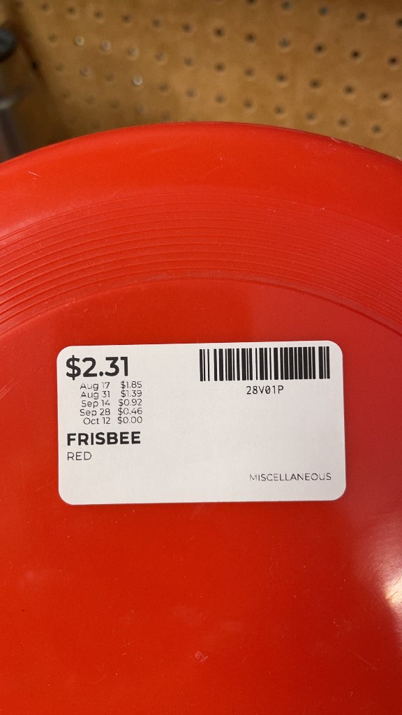 Red RI Novelty Frisbee