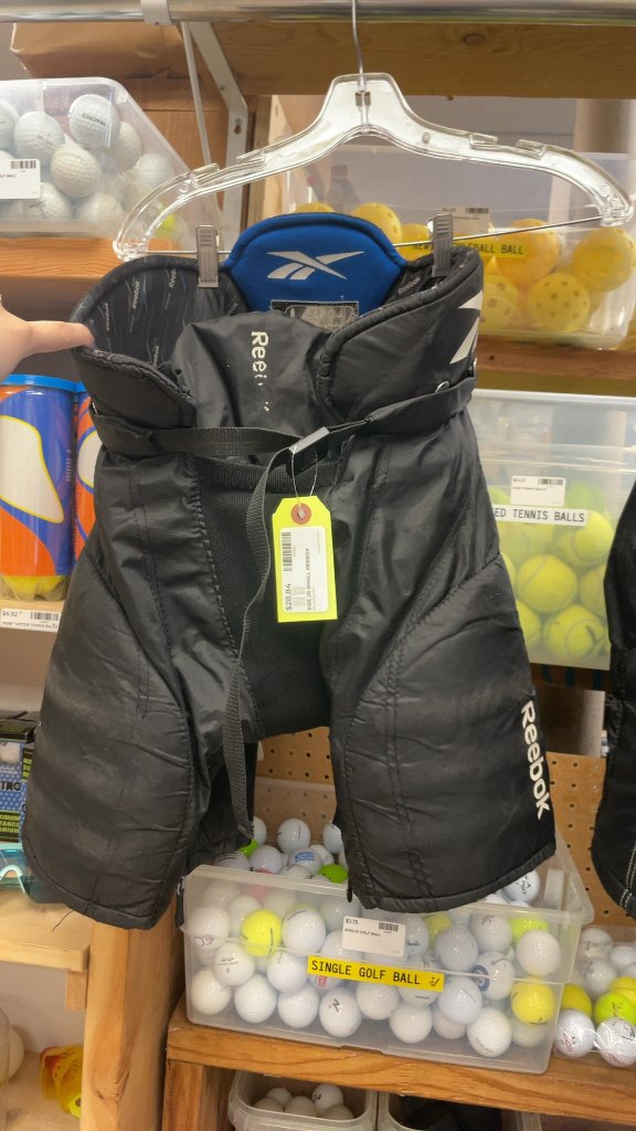 Reebok 3K Junior Small Hockey Pants - Black/Blue