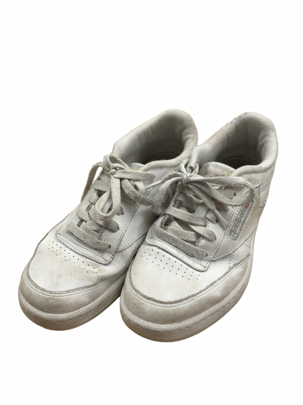 Reebok Classic Club C Size 5 White Sneakers
