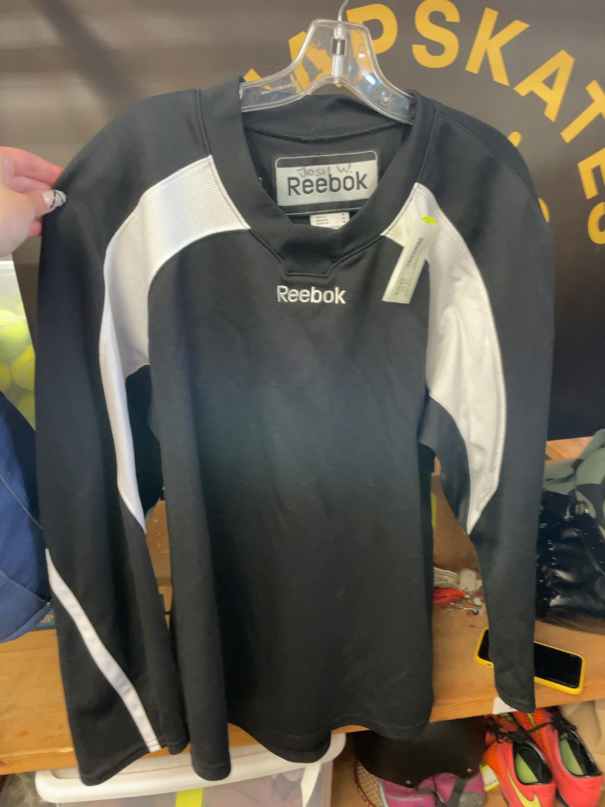 Reebok Hockey Jersey Adult Medium Black