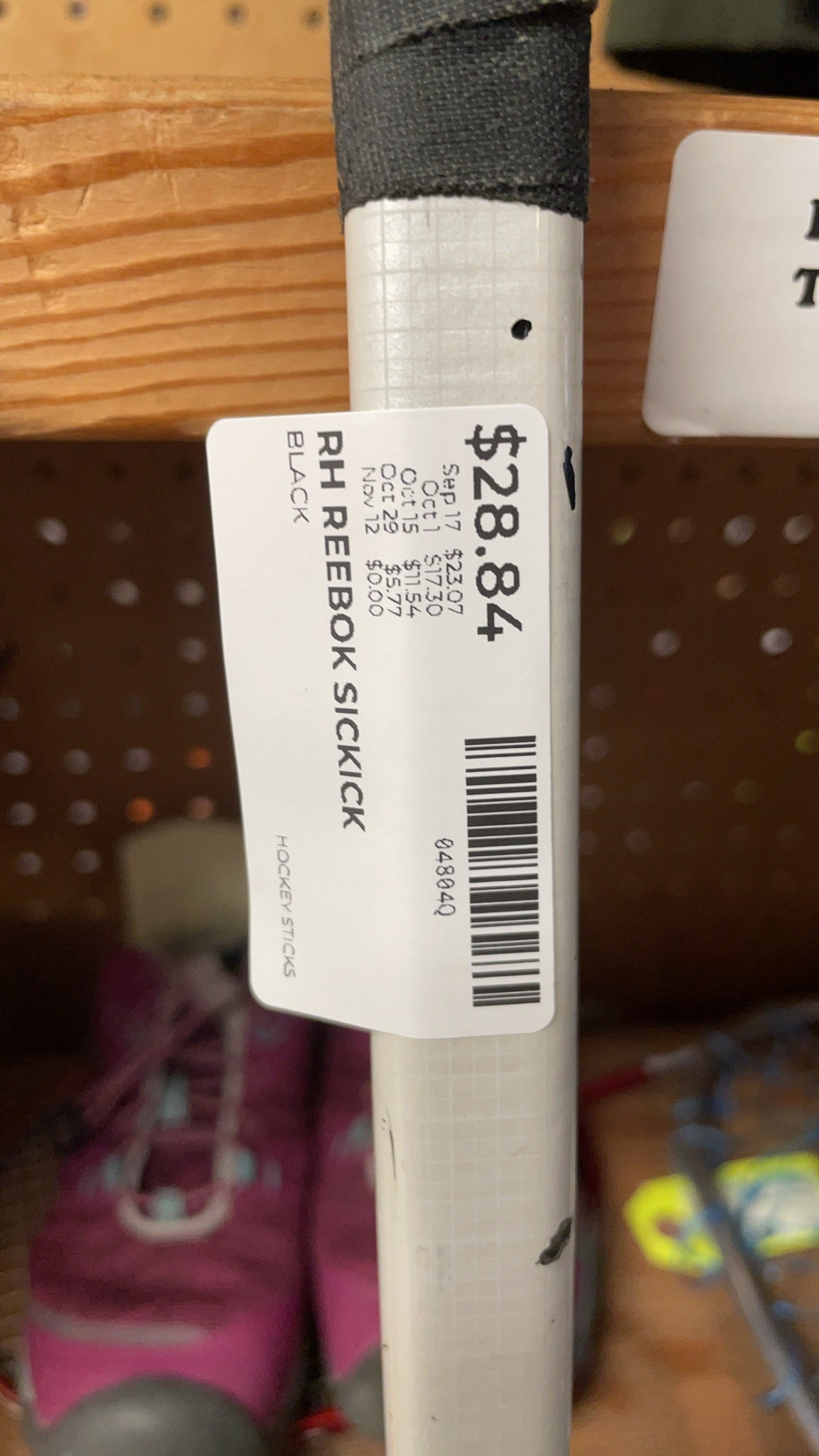 Reebok Sickick Right Handed Hockey Stick