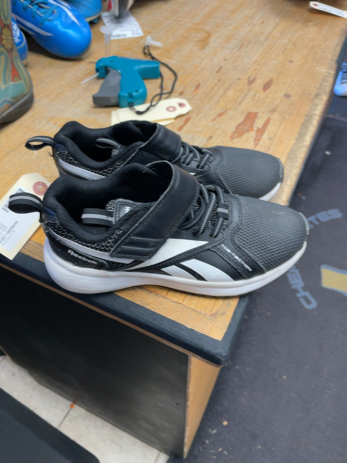 Reebok Sneakers Size 1 Black/White