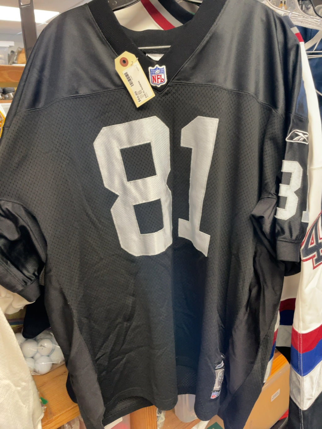 Reebok Tim Brown Oakland Raiders #81 Jersey XL Black