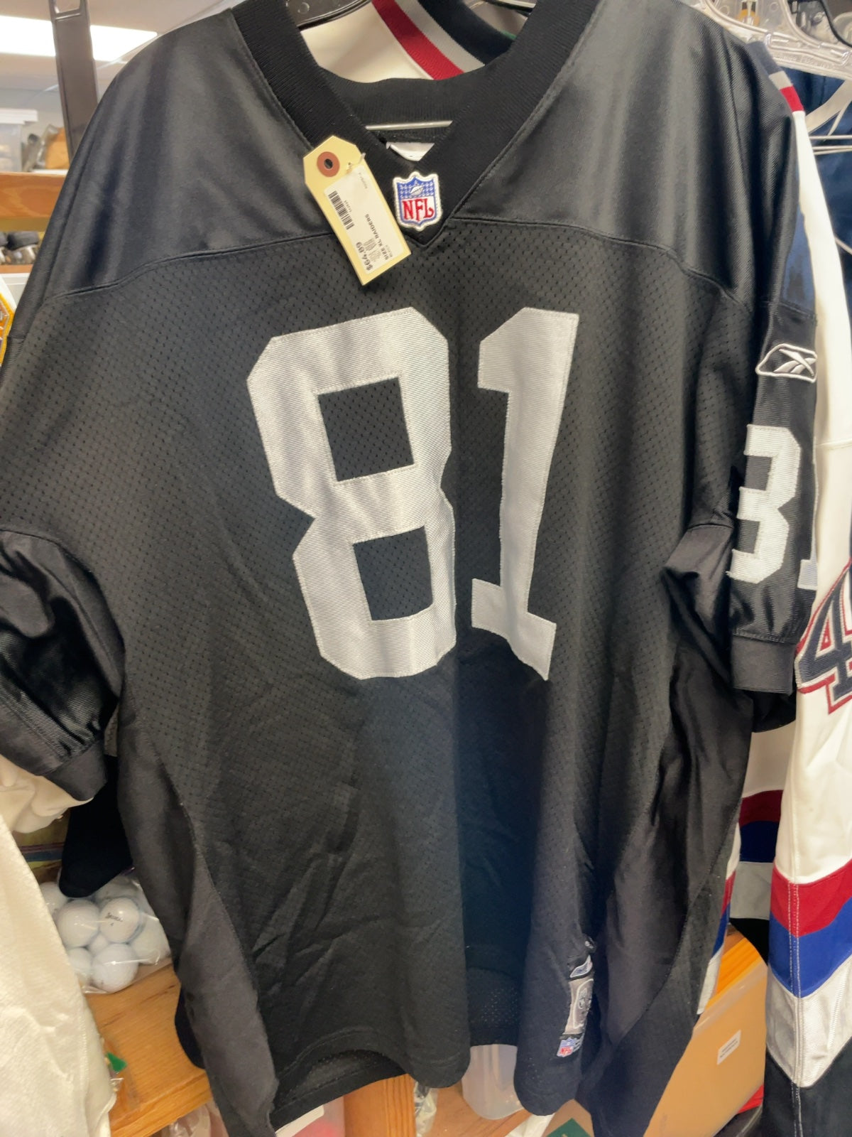 Reebok Tim Brown Oakland Raiders #81 Jersey XL Black