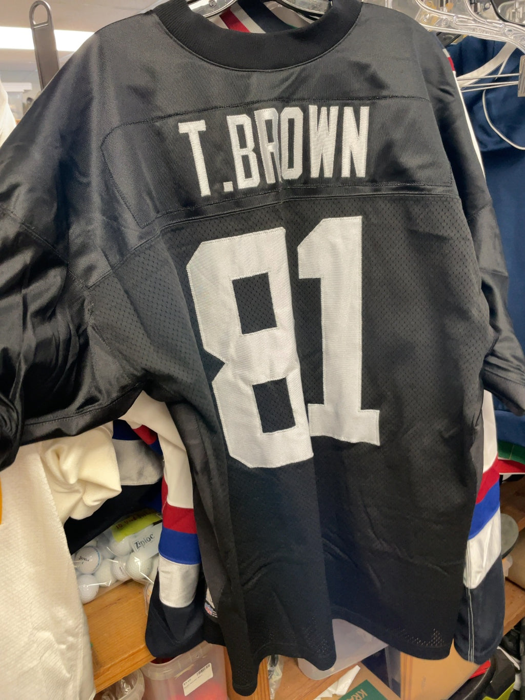 Reebok Tim Brown Oakland Raiders #81 Jersey XL Black