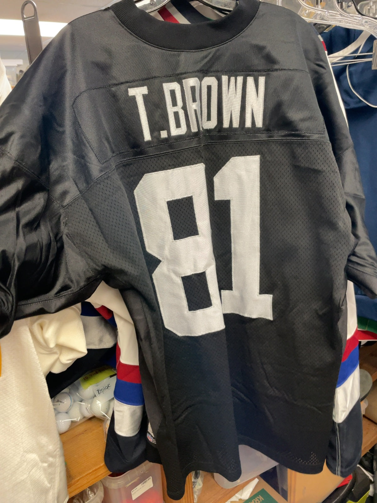 Reebok Tim Brown Oakland Raiders #81 Jersey XL Black