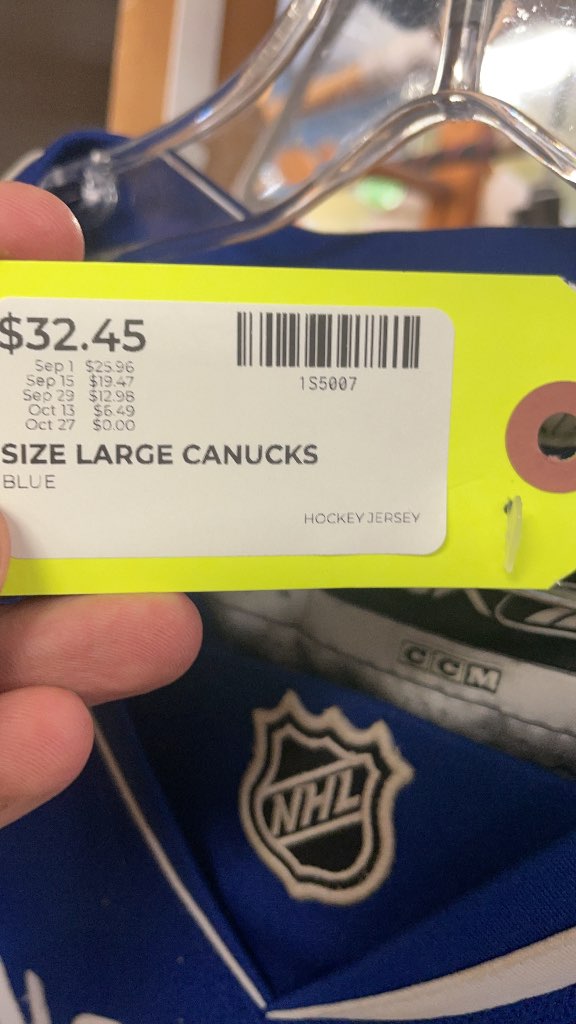 Reebok Vancouver Canucks NHL Hockey Jersey