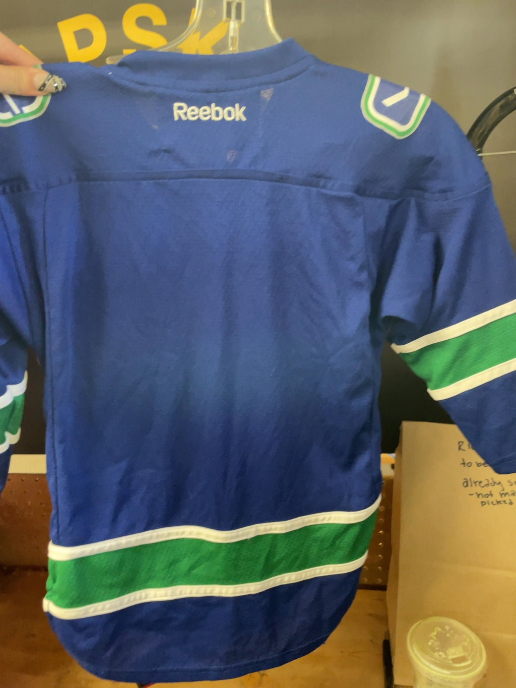 Reebok Vancouver Canucks Youth Child (4-7) Hockey Jersey
