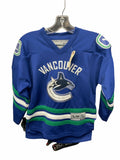 Reebok Vancouver Canucks Youth S/M Signed Hockey Jersey
