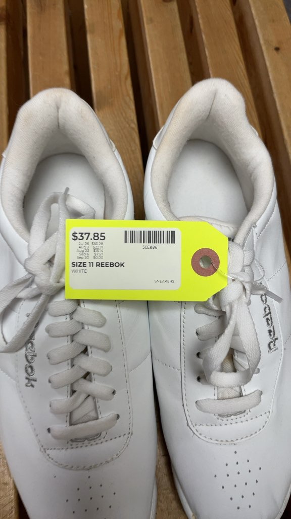 Reebok White Sneakers Size 11