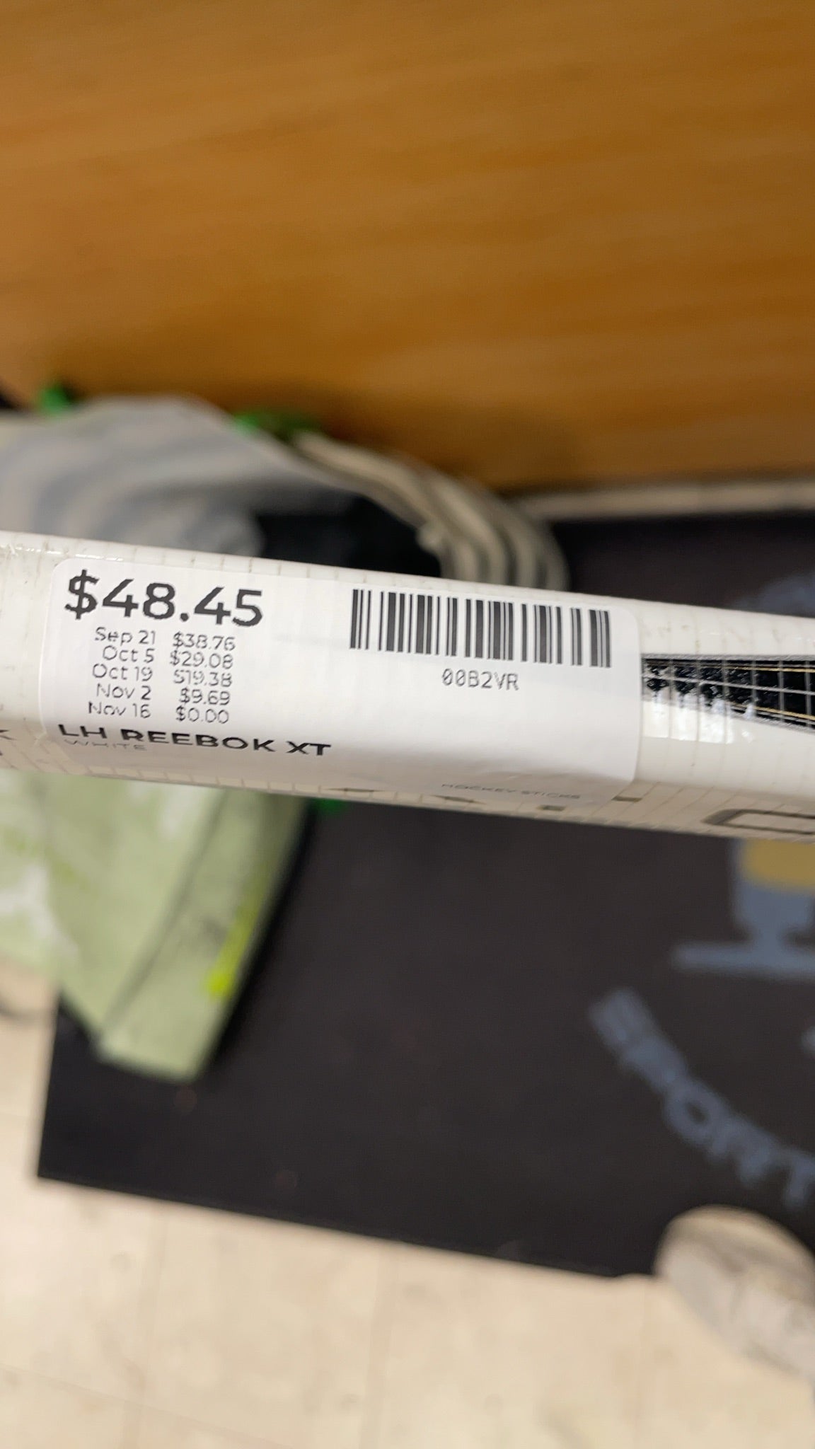 Reebok XT Comp 85 Flex LH Hockey Stick