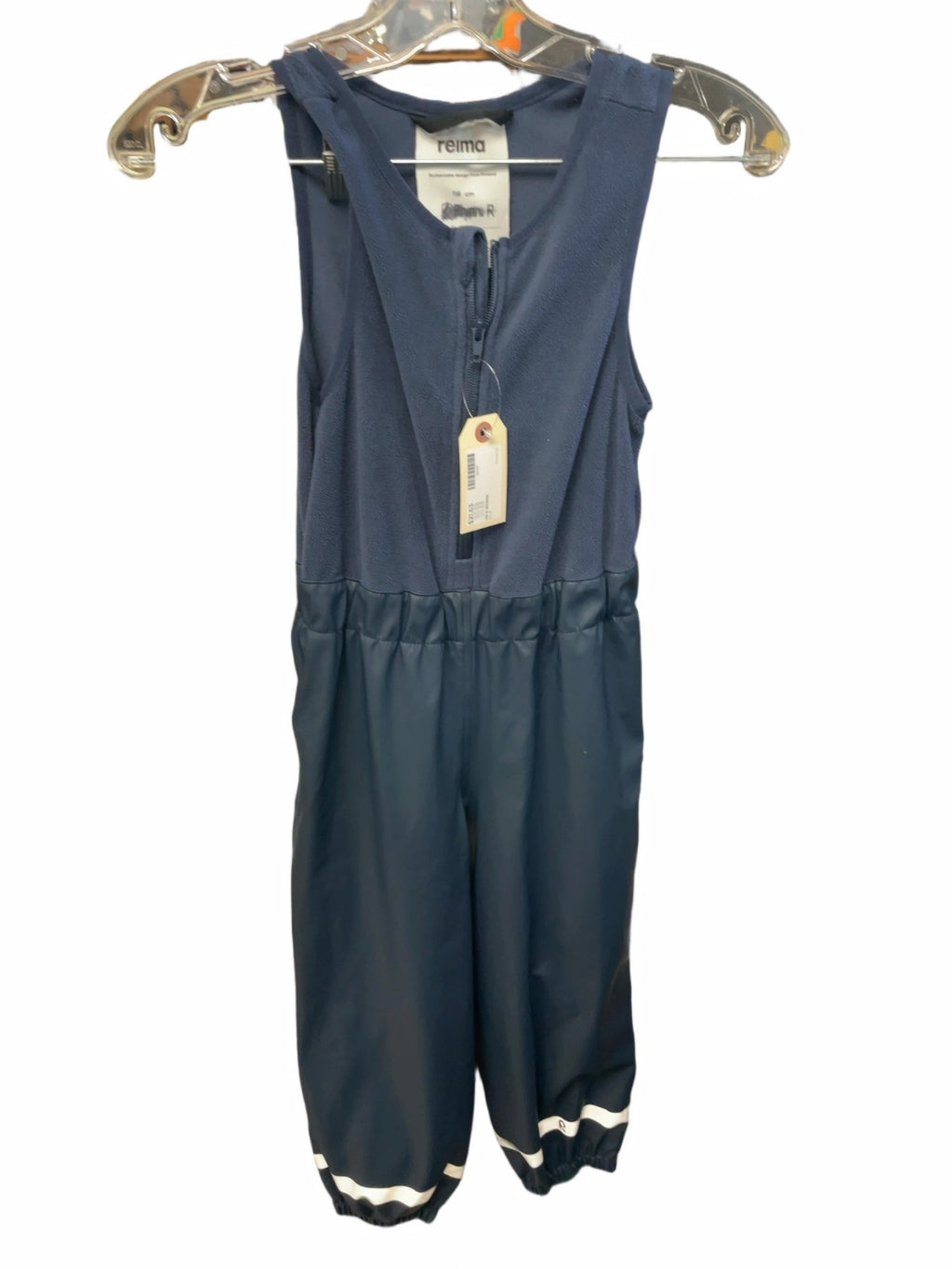 Reima Fleece-Lined Rain Bibs 116 cm Blue