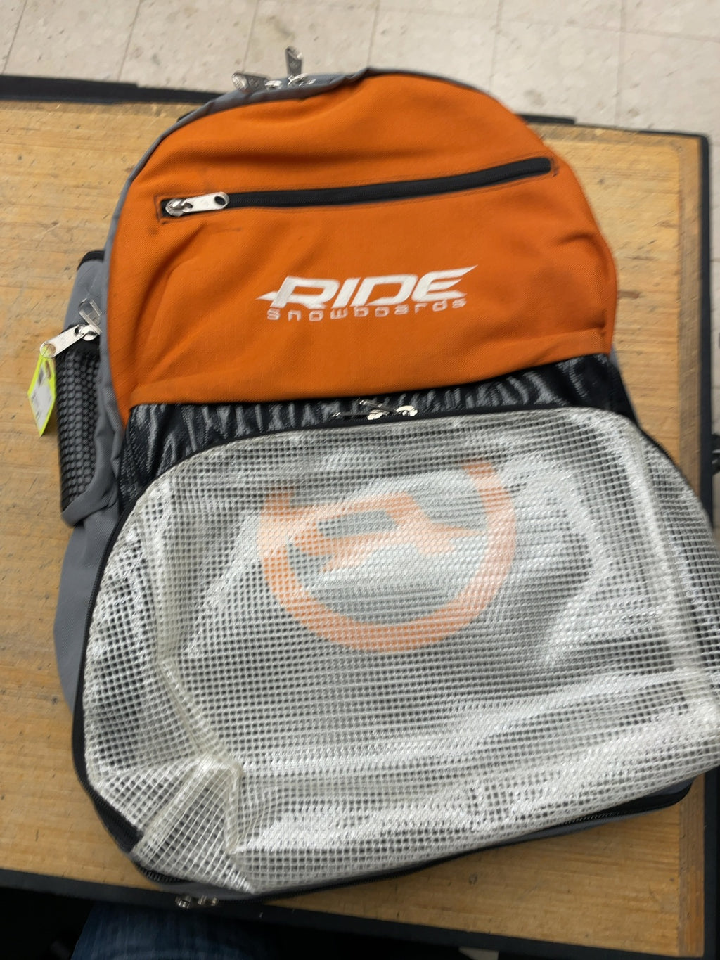 Ride Snowboards Backpack Orange/Grey