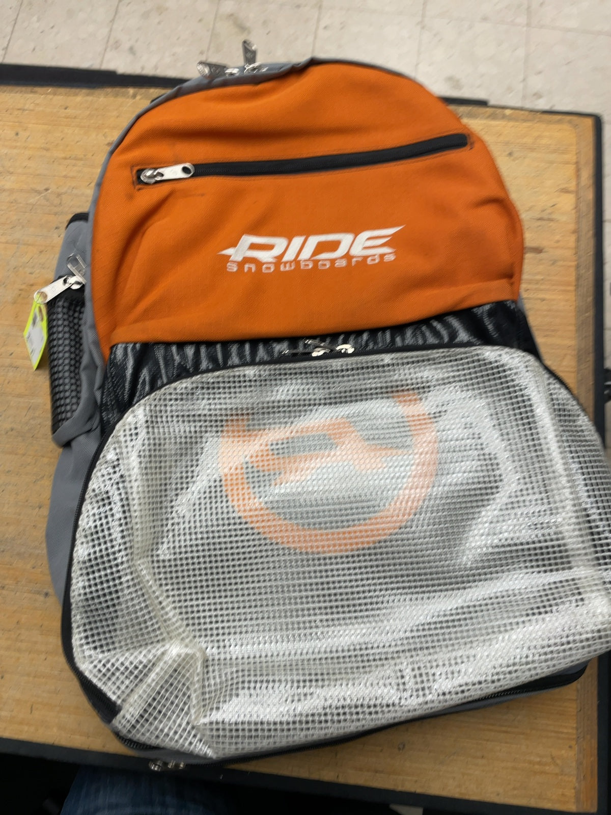 Ride Snowboards Backpack Orange/Grey