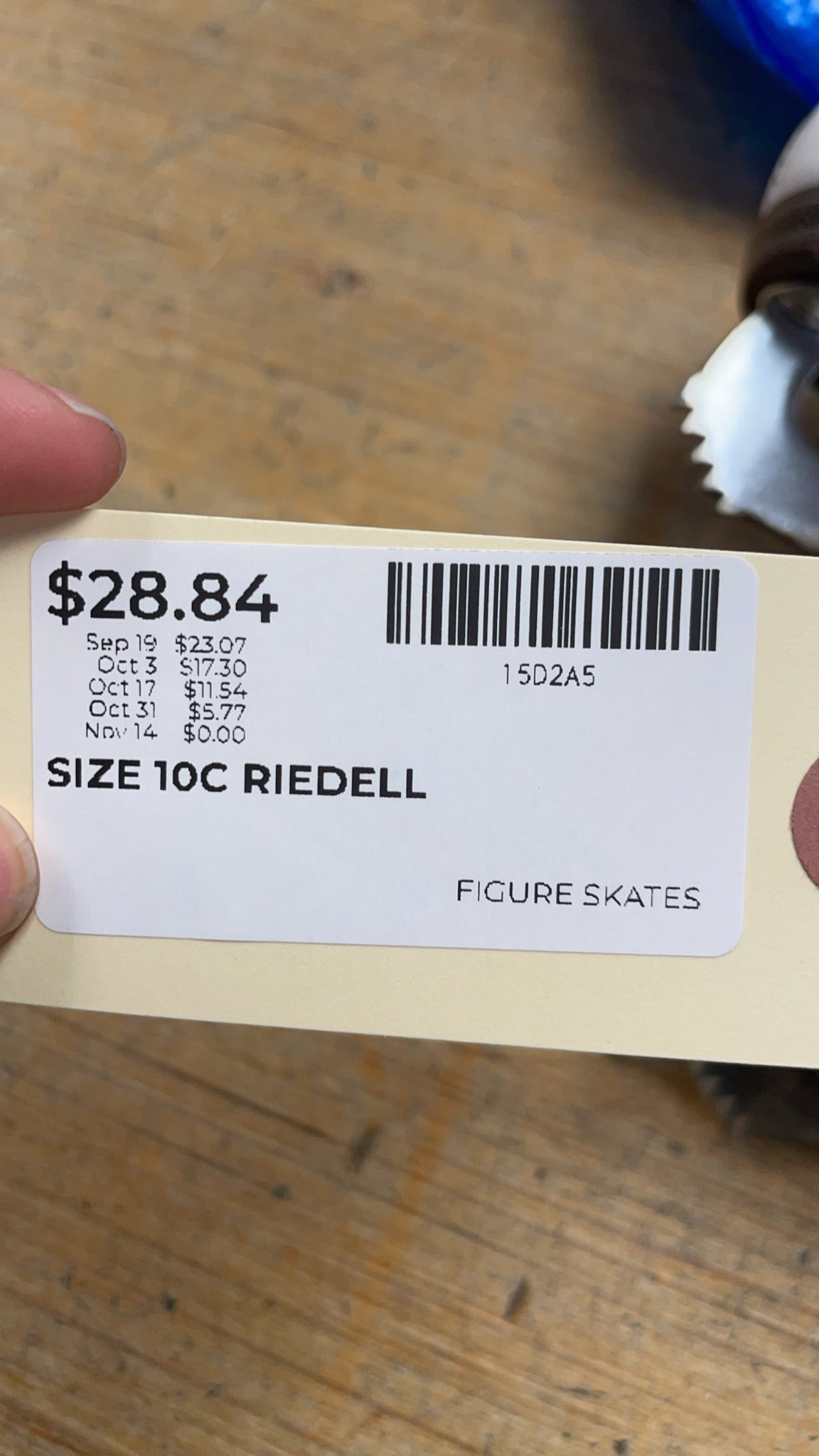 Riedell Figure Skates Size 10C White