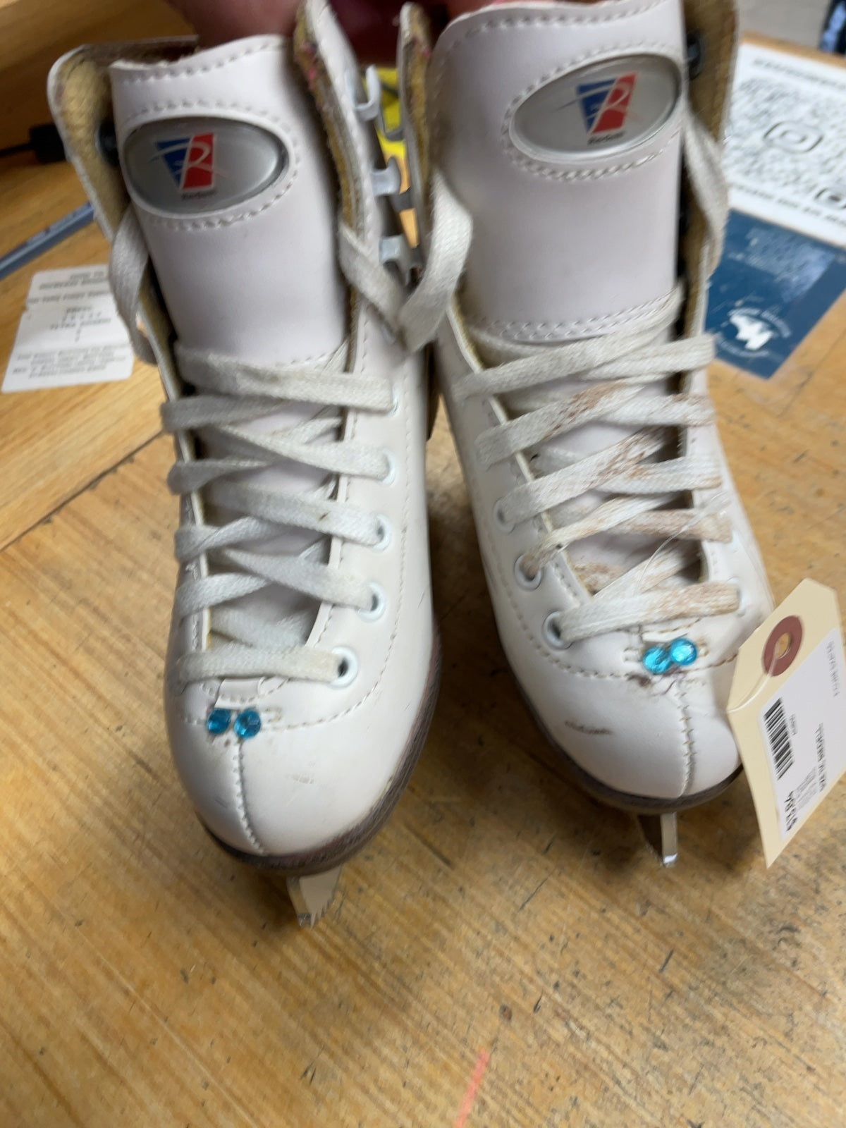 Riedell Figure Skates Size 11C White