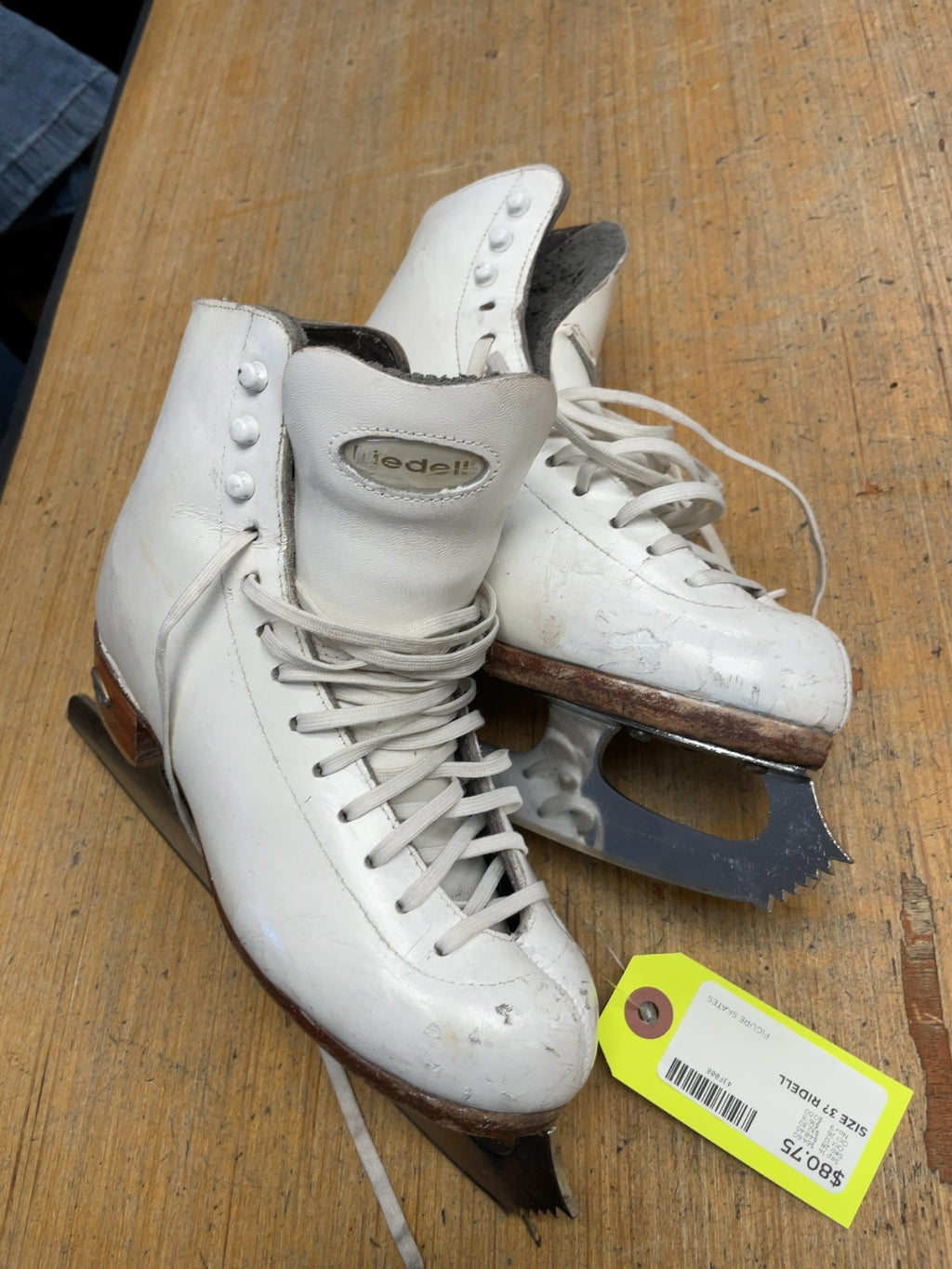 Riedell Figure Skates Size 37 White