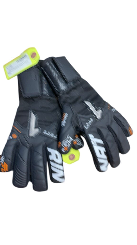 RIN Soccer Goalie Gloves - Size 6 - Black (As Is)
