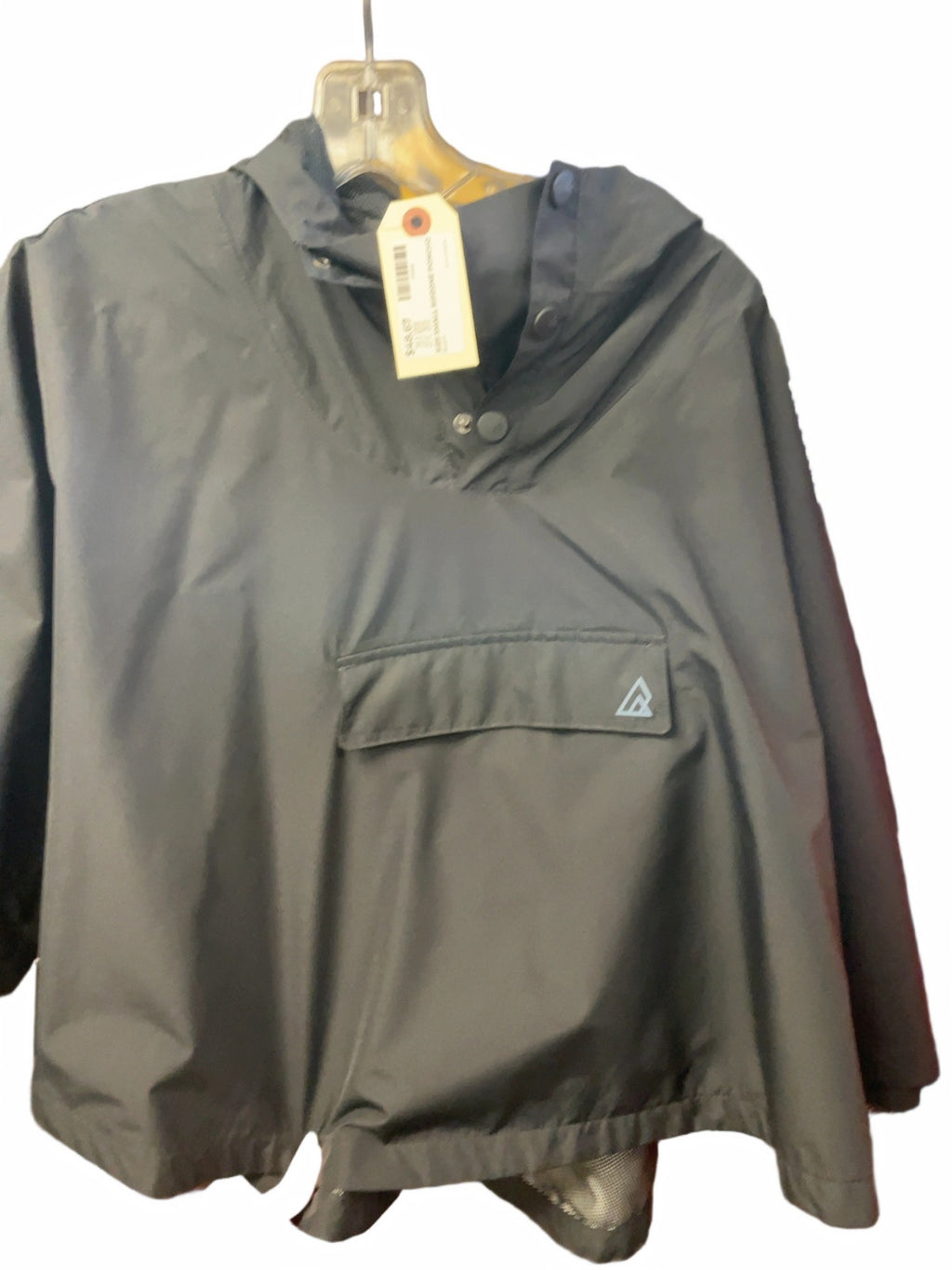 Ripzone Poncho Size Small Black Rain Jacket