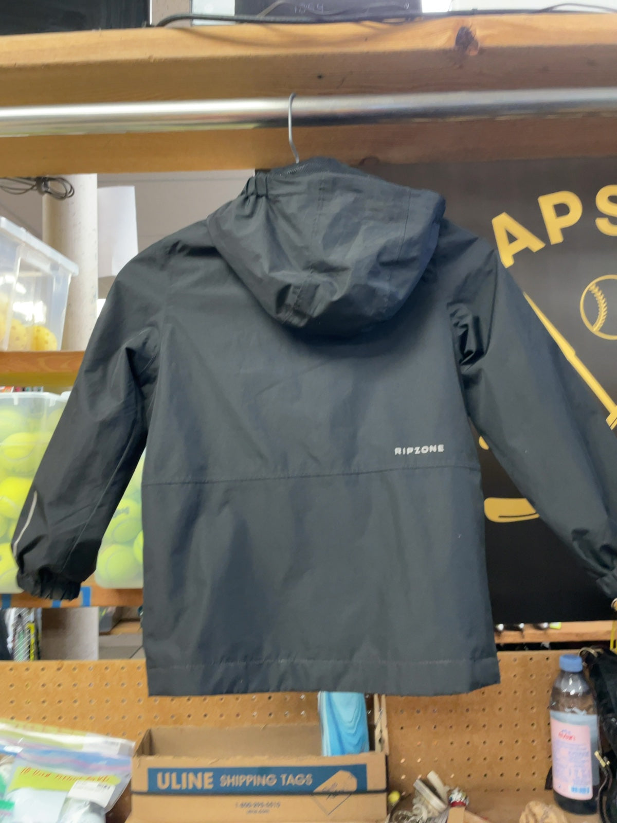 Ripzone Rain Jacket JR 8/10 Black