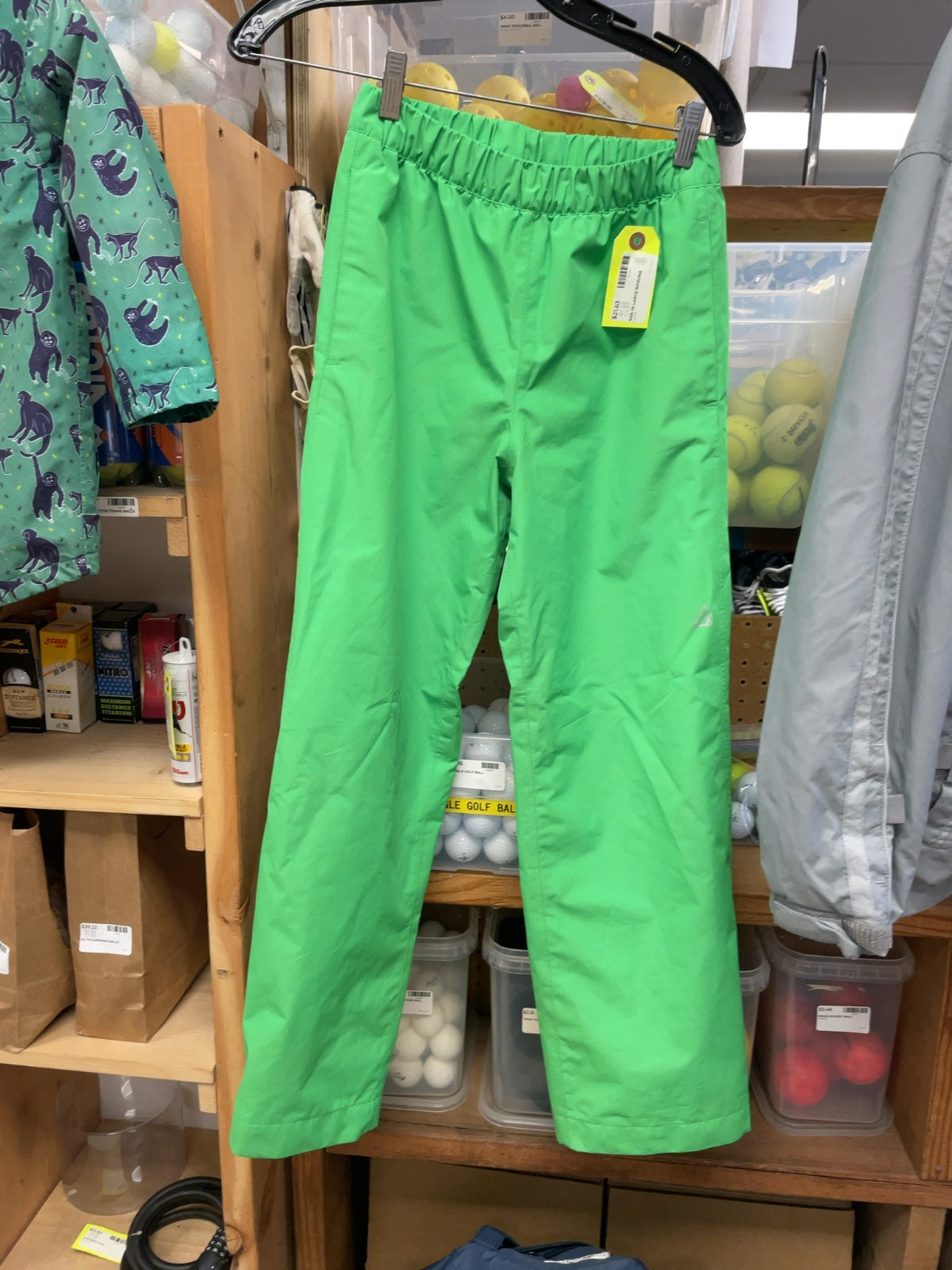 Ripzone Rain Pants JR Large Green