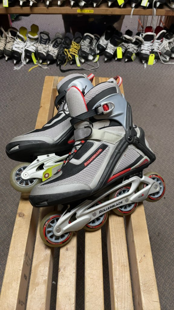 Rollerblade Training Inline Skates - Size 12 - Grey/Red