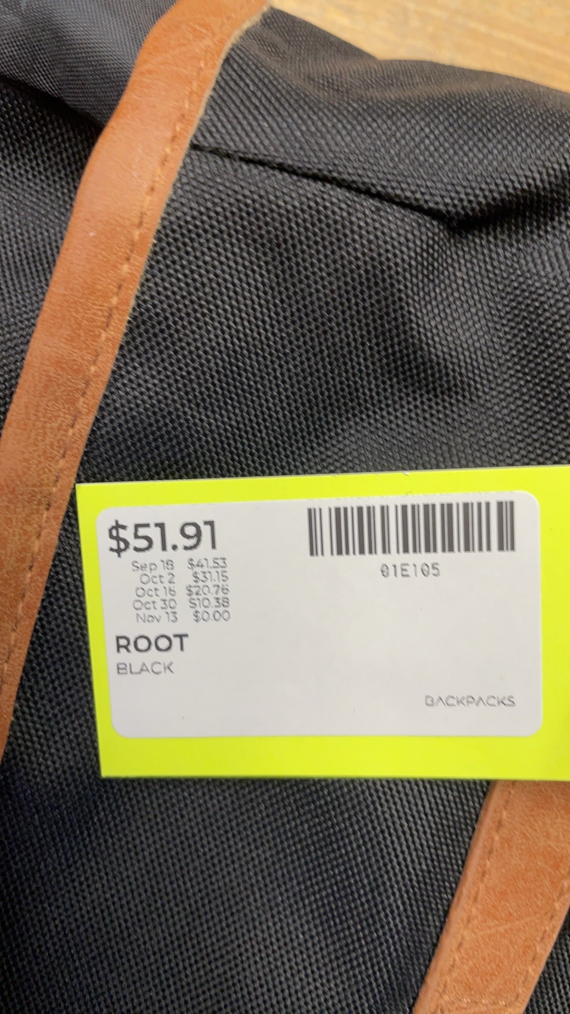 Roots Backpack Black