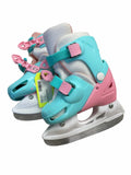 Ryde Kids' Adjustable Ice Skates - Pink/Blue - Size 8C-11C